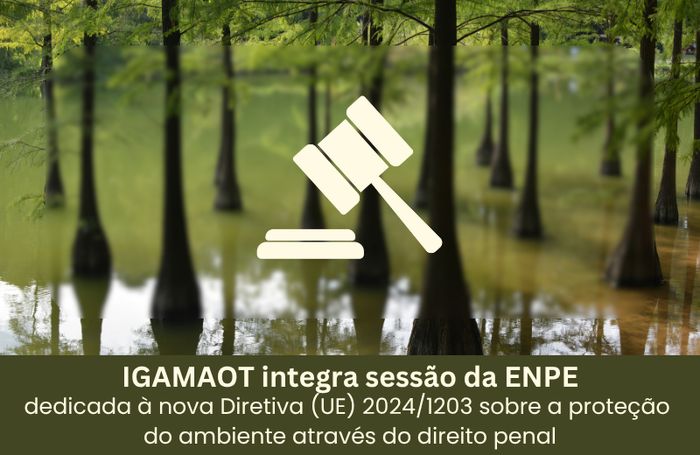 IGAMAOT integra sessão da ENPE dedicada à nova Diretiva (UE) 2024/1203 sobre a proteção do ambiente através do direito penal Image