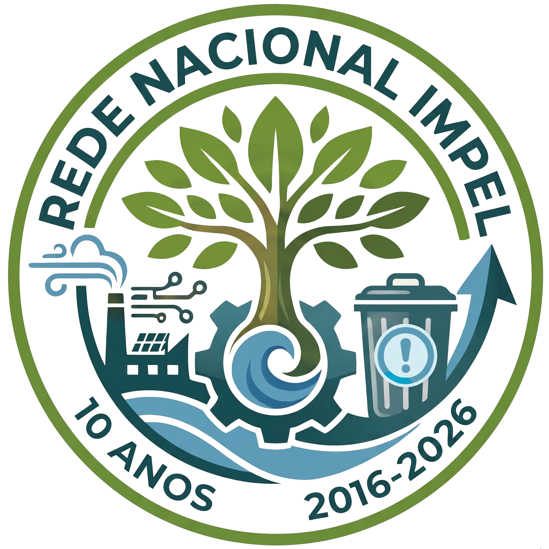 Logótipo da Rede Nacional IMPEL 10 anos